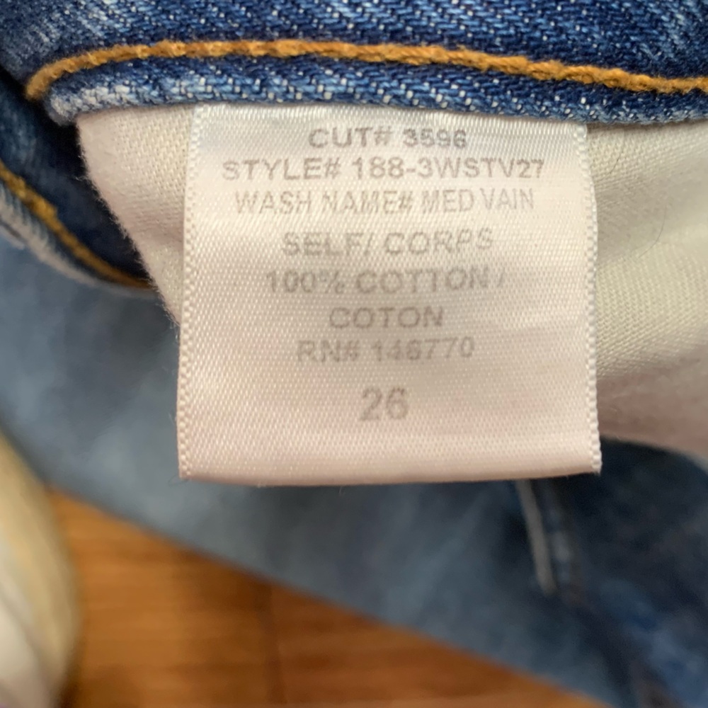 SOLD RE/DONE straight leg Jean 26 - Picture 4 of 8